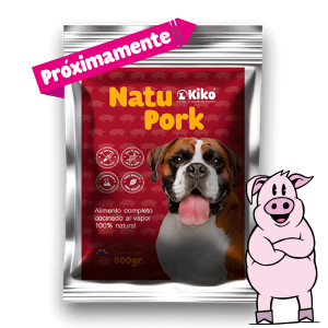 Alimento para perros, cocido al vapor 100% Natural