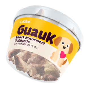 GuauK snack liofilizado natural de corazón de pollo para perros