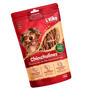 Chinchulines Kiko snack natural para perros de chunchullo de res deshidratado